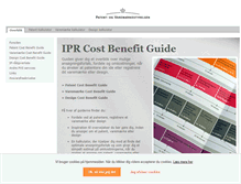 Tablet Screenshot of iprcostbenefitguide.dk